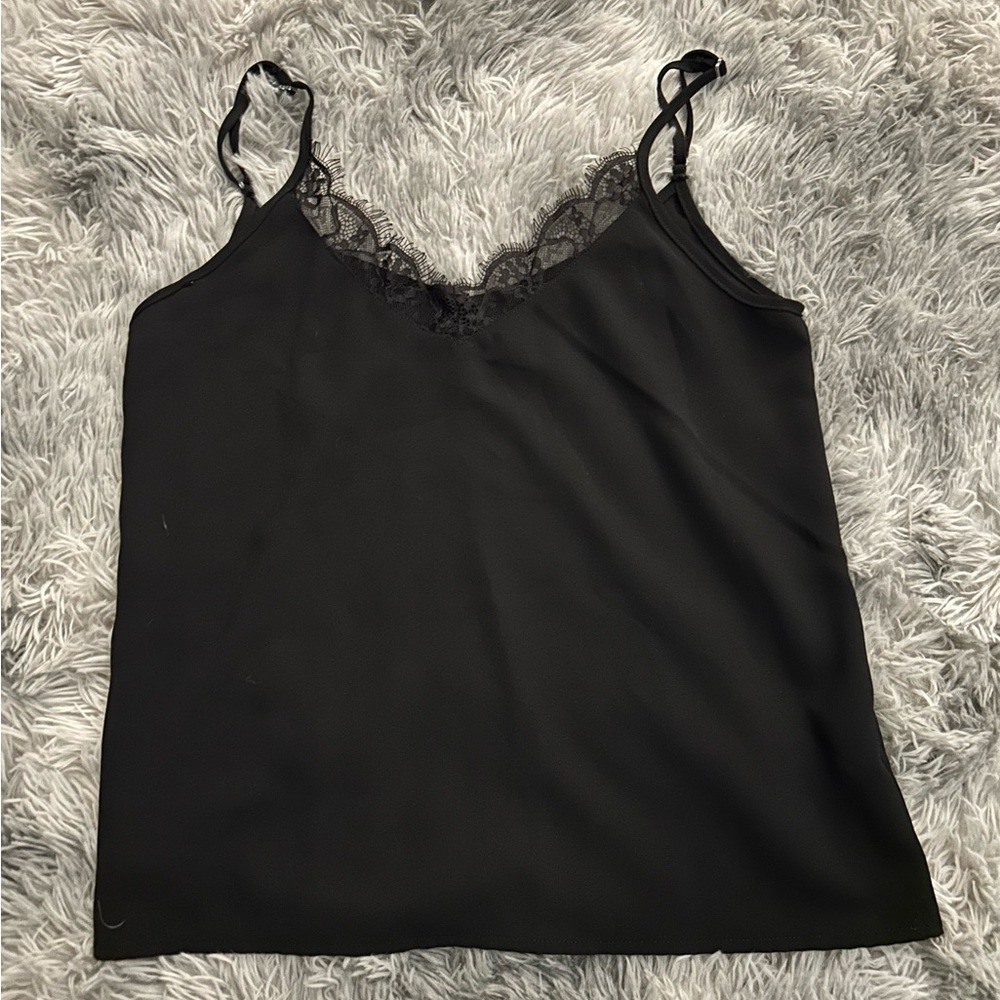 SHEIN Black Lace Detail Camisole